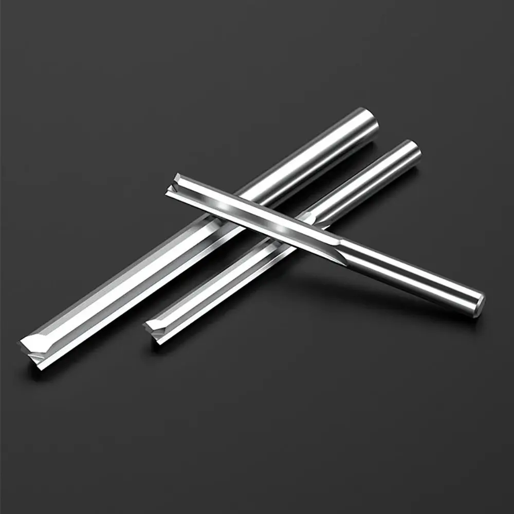 1Pc 3.175mm Shank 2 Flute Straight Slot Milling Cutter  Carbide End Mill CNC Router Bit Engraving Bit Tools