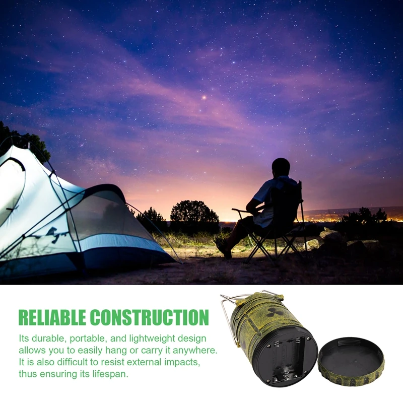 Miniature Nuclear Reactor Lantern,Lantern Camping Light, Battery Operated Lanterns Bright For Power Outdoor Campingn01r