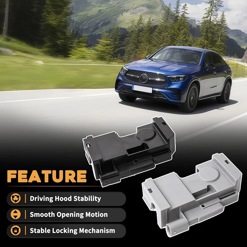Super Sale 1 Pair Hood Lock Latch Switch Sensor Left,Right Fit for Mercedes-Benz C E S ML 2008-2026 Replaces 2048703158 20487044