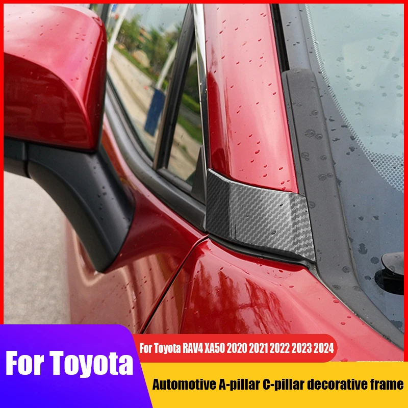 

Automotive A-pillar C-pillar decorative frame ABS material exterior modification parts For Toyota RAV4 XA50 2021 2022 2023 2024