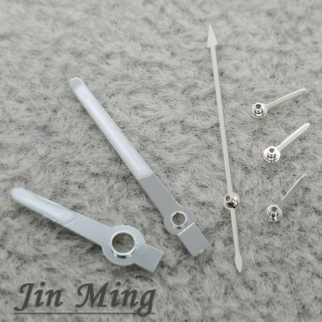 Luminous Watch Hands for VK63 Quartz Movement 6Pins Watch Pointers Silver Black Gold Rose Green High Quality Fit VK63A - view 6