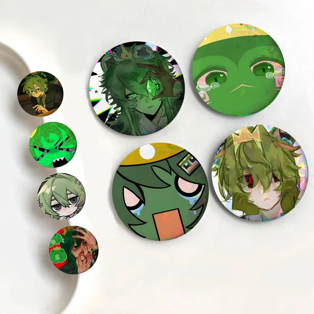 Cartoon F-Froggydude Round Badges Can Be Used To Decorate Clothes And Backpack Pins