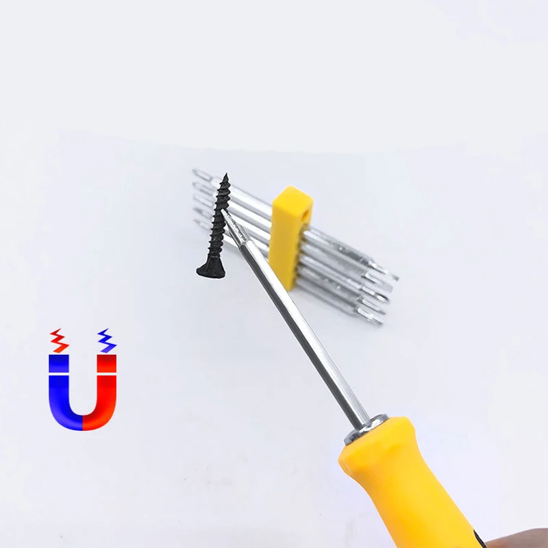 7Pcs Set Tamper-Proof Magnetic Screwdriver Bit Hex Torx Screwdriver Driver Bits Tool Safety For Smart Home PC Phone Repair