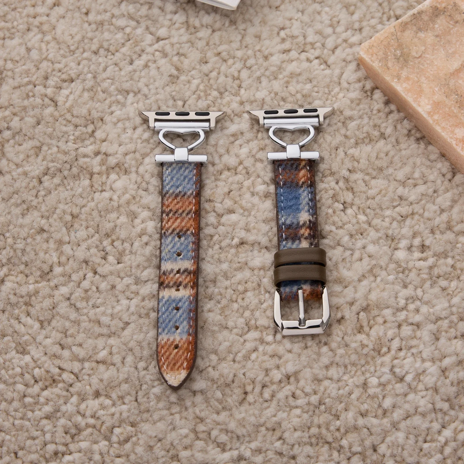 حلقة جلدية ممتازة لسوار ساعة أبل للنساء سلسلة الترا 11/10/9/8/7/6/5/4/3/2 38 مللي متر 40 مللي متر 41 مللي متر 42 مللي متر 44 مللي متر 45 مللي متر 46 مللي متر حزام