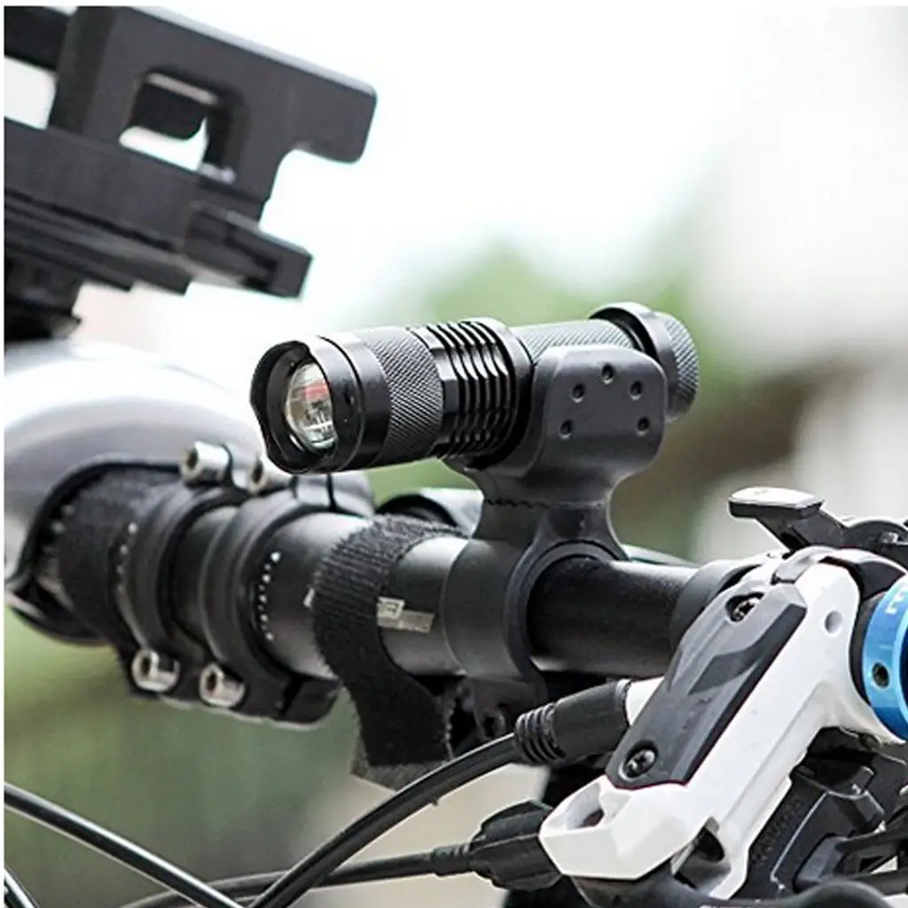 

Front Bike Light Flashlight Holder Shockproof Bracket MTB Accessories for Night Cycling