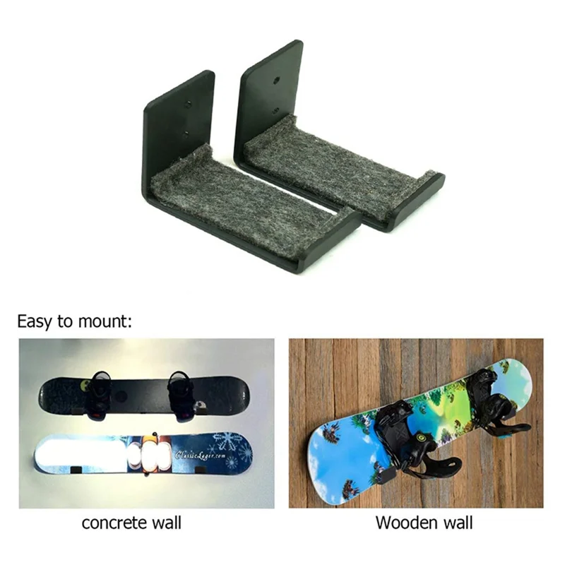 Minimalist Snowboard Display Rack, Wall Mount Storage Minimalist Wall-Mount Surfboard Rack / Display Mount Durable Middle