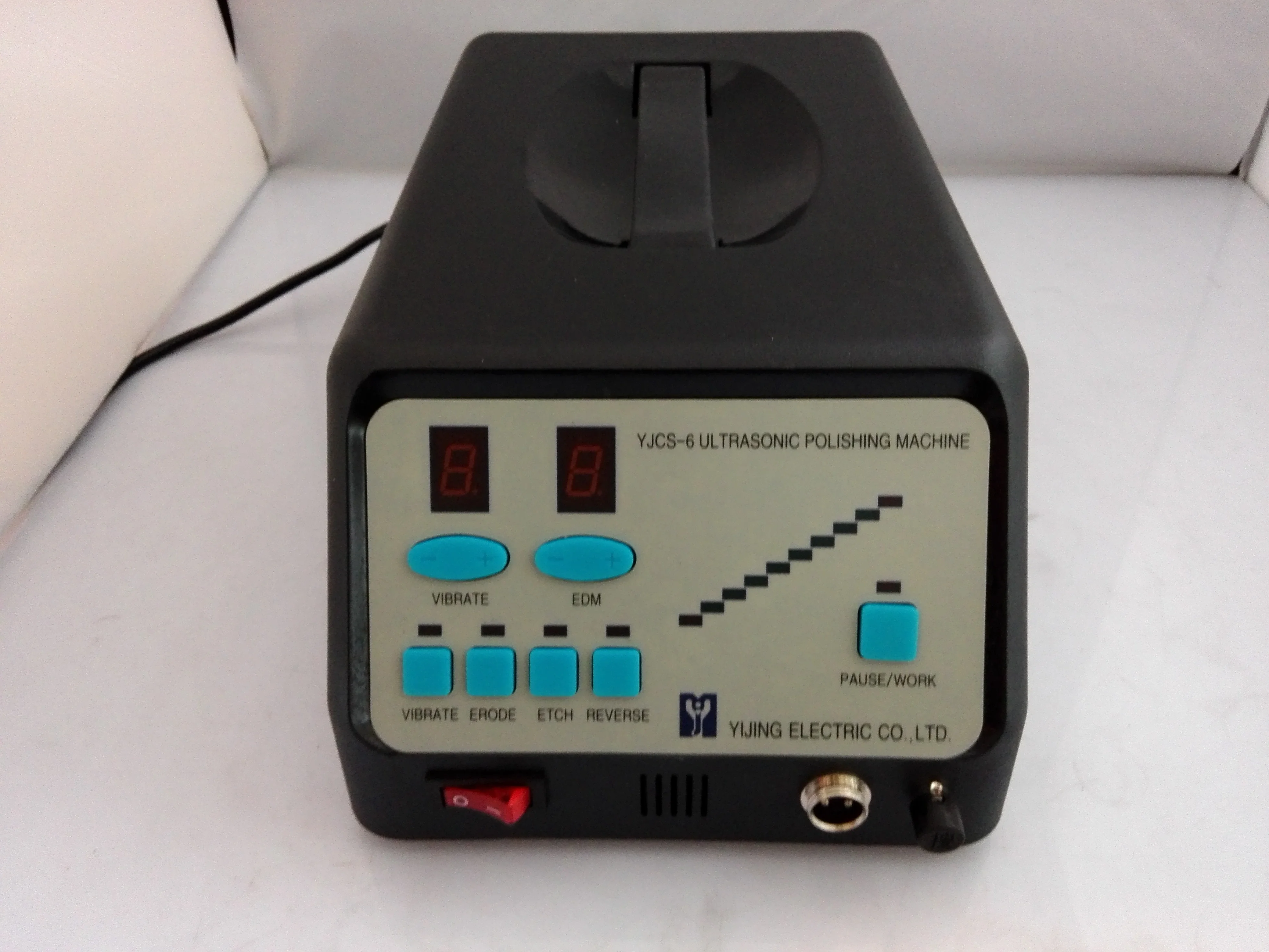 YJCS-6B Professional Ultrasonic Mold Polisher Polishing Machine black and red