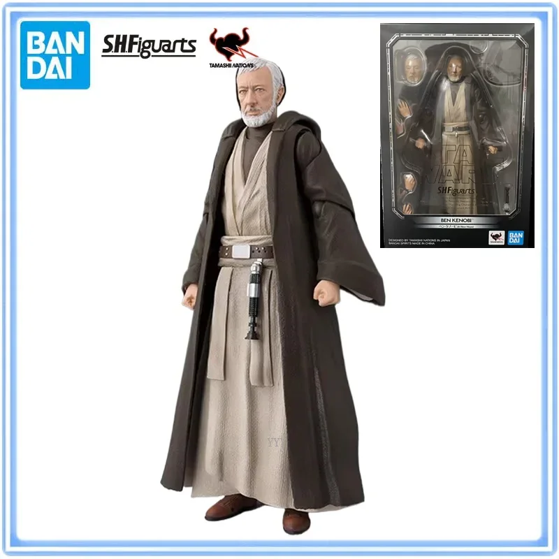 Original Bandai S.H.Figuarts BEN KENOBI Jedi Master A NEW HOPE Obi-Wan Kenobi PVC Action Figure Collectible Model Toys