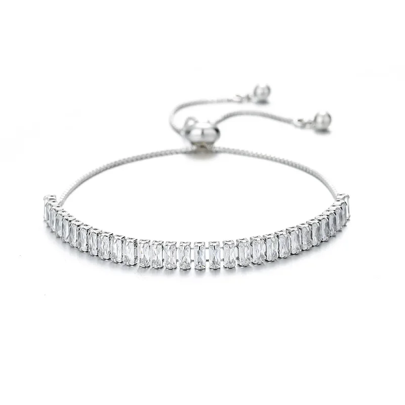 Hot Precious Adjustable 925 Sterling Silver Retro Crystal Bracelets for Women Wedding Party Holiday Gifts fashion custom Jewelry
