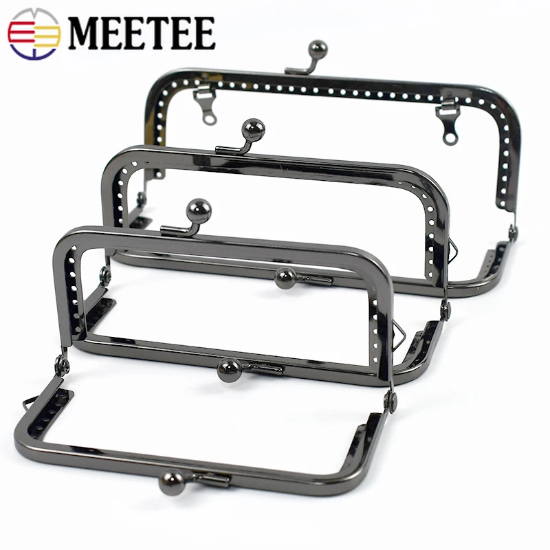 5/10 Pz 8.5-18.5 cm Borse Quadrate In Metallo Maniglie Staffe Per Cucire Portafoglio Telaio Borsa Borsa Liscia Clourse Borsa Fatta A Mano accessori