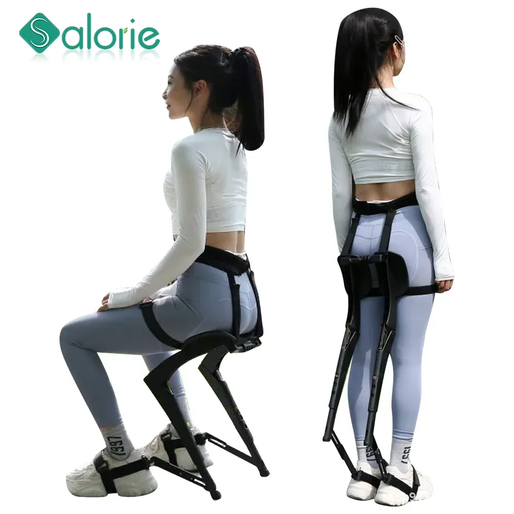 Invisible Chair Chairless Chair Wearable Leg Brace Portable Folding Outdoor Invisible Fishing Stool Wearable Leg Ergonomics Seat