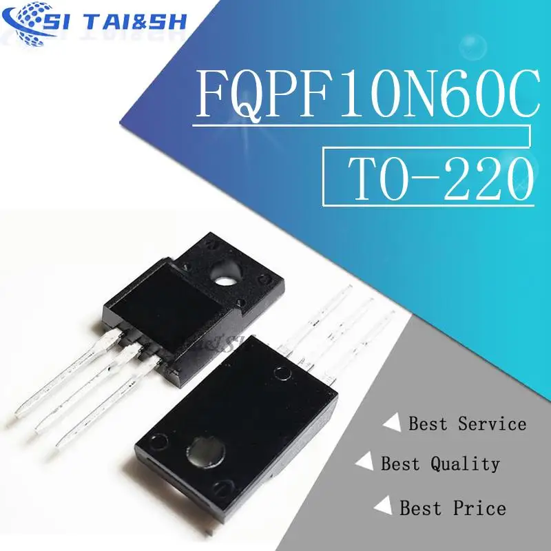 10pcs/lot FQPF10N60C TO-220 10N60C 10N60 TO220 FQPF10N60 new MOS FET transistor