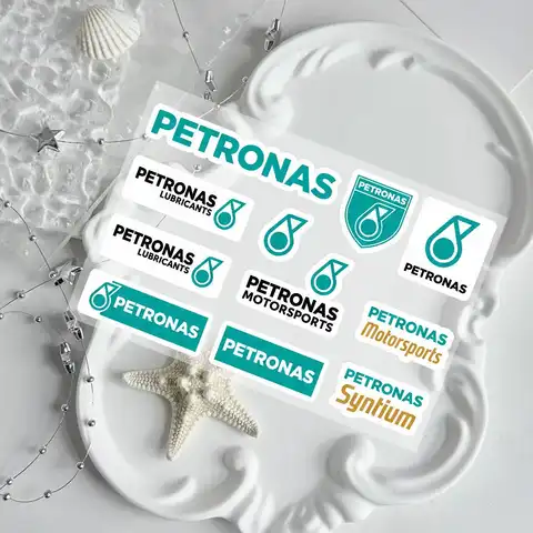 For PETRONAS Waterproof Reflective Motorbike Stickers Easy Peel Removable Decals For Motorcycle Car