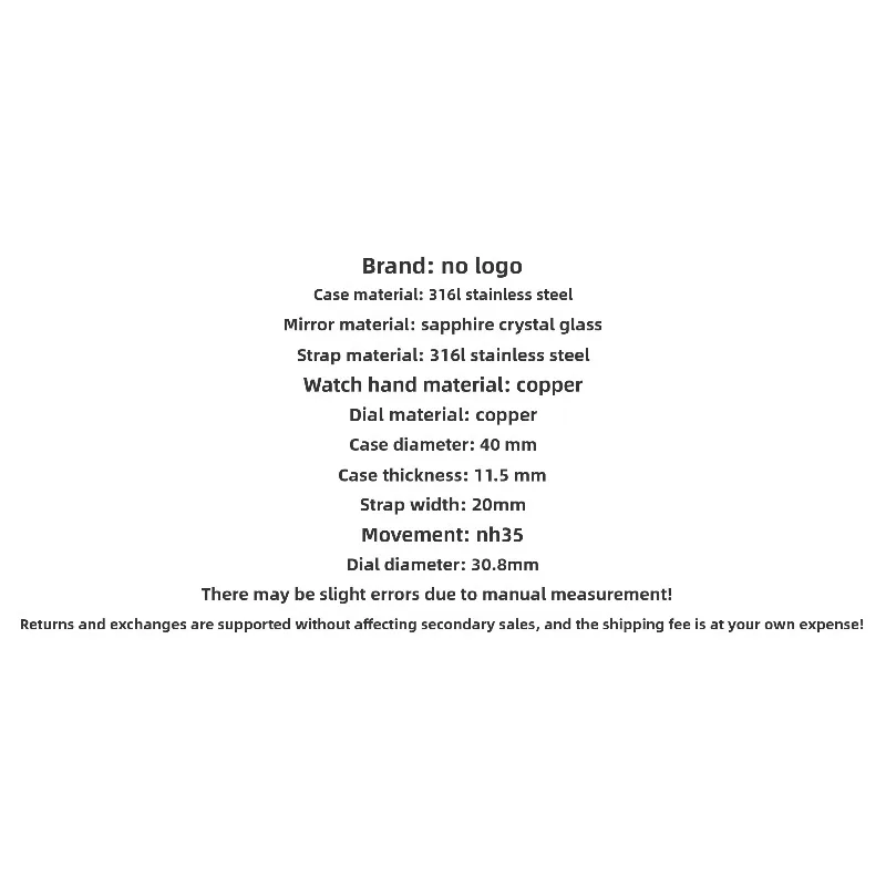 NH35ムーブメント搭載のノーチラスモデル改造時計、100メートル防水、316ステンレススチールケース、夜光文字盤付き