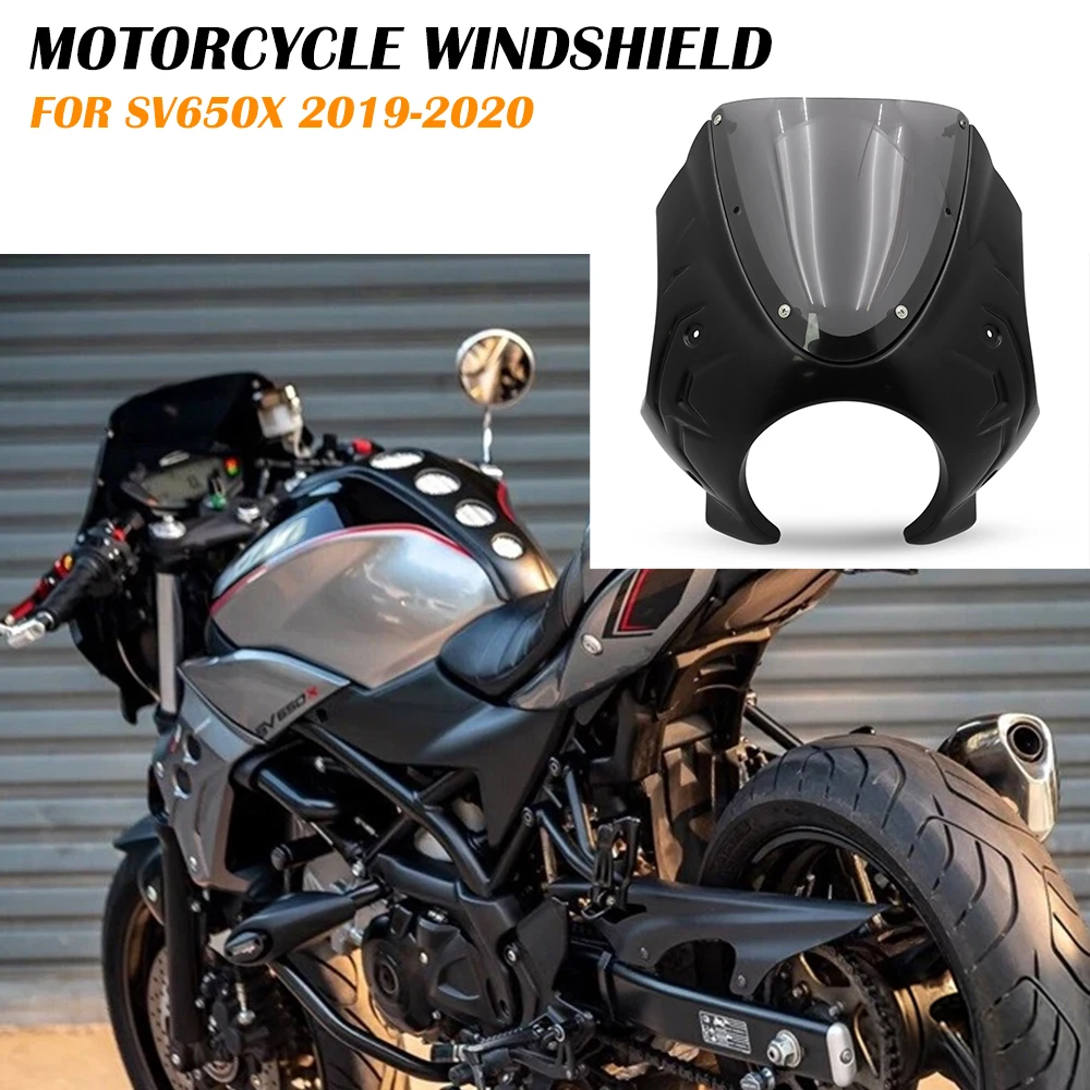 

For SV 650X 2020 SV650X 2019 SV 650 X New Motorcycle Accessories Front Headlight Fairing Retro Wind Screen Cover