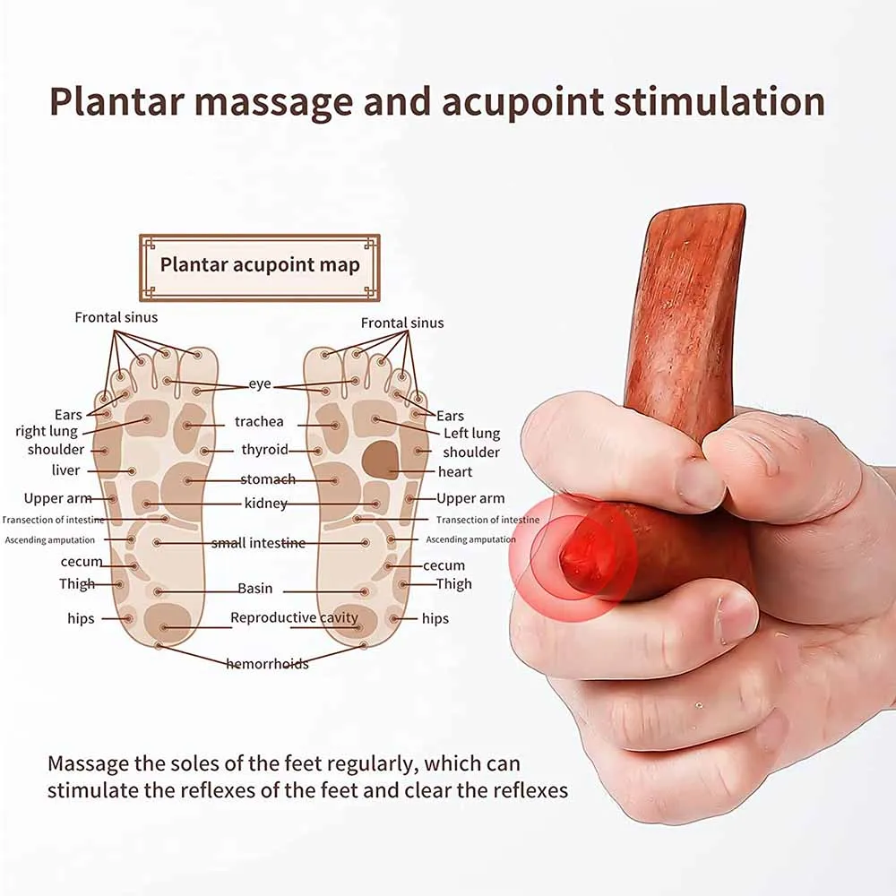 Wood Trigger Point Massage Gua Sha Tools,Professional Lymphatic Drainage Tools,Wood Therapy Massage Tools for Back Leg Hand Face view 3