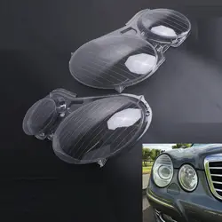 For Mercedes Benz W211 E240 E200 E350 E280 E300 2002-2009 E CLASS Car Headlight Lens Glass Cover Lamp Shell Pair
