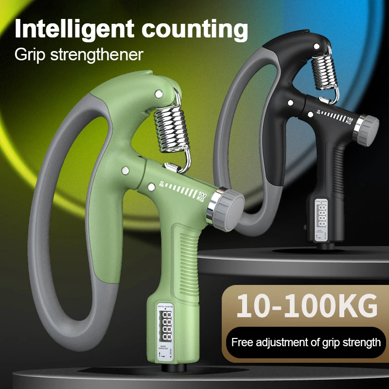 10-100Kg Adjustable Heavy Gripper Fitness Hand Exerciser Grip Wrist Training Increase Strength Spring Finger Pinch Expander