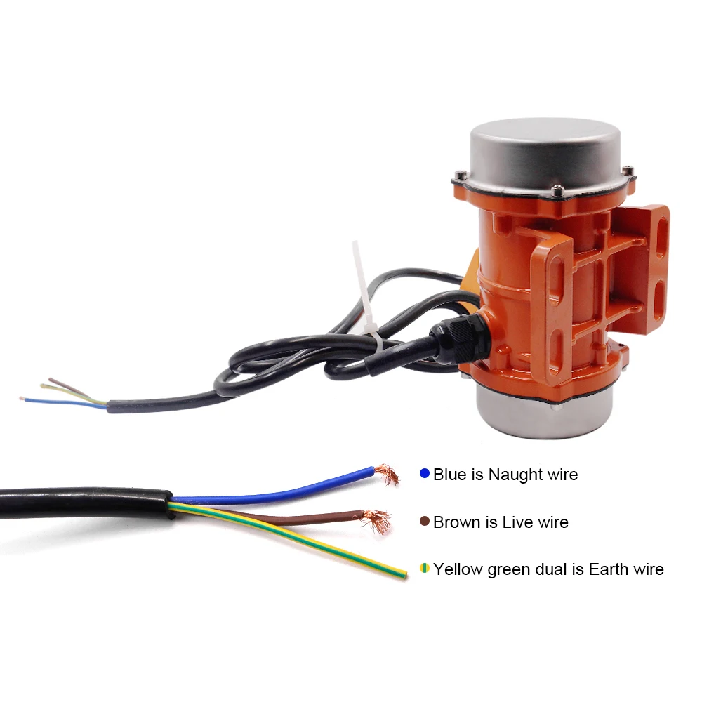 Motore vibratore per calcestruzzo 30W AC 220V 3600rpm Motore monofase in lega di alluminio per mangiatoie vibranti Schermi vibranti