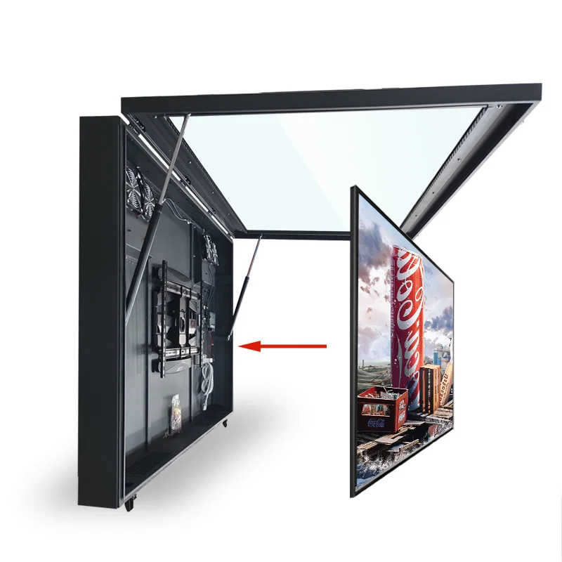 ized Outdoor Waterproof LCD Display  Screen Case for 43 100 Inch TVs Non-Touch Shell Sheet Metal Fabrication