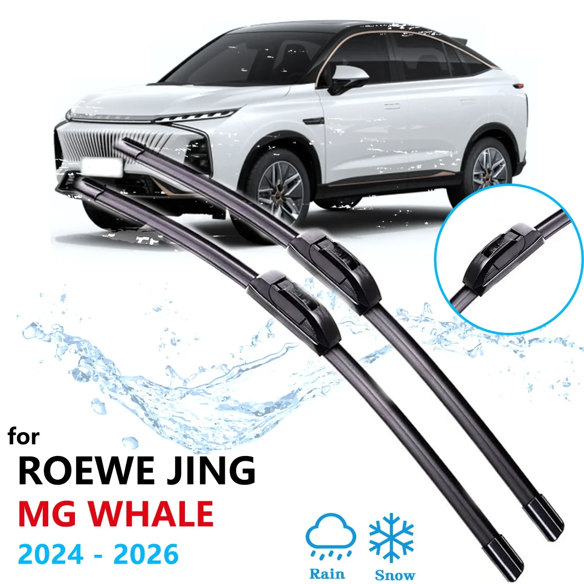 

For Roewe Jing MG Whale 2024 2025 2026 Front Rear Wiper Cutter Blades Brushes Windows Windshield Cleaning Auto Parts Accessories