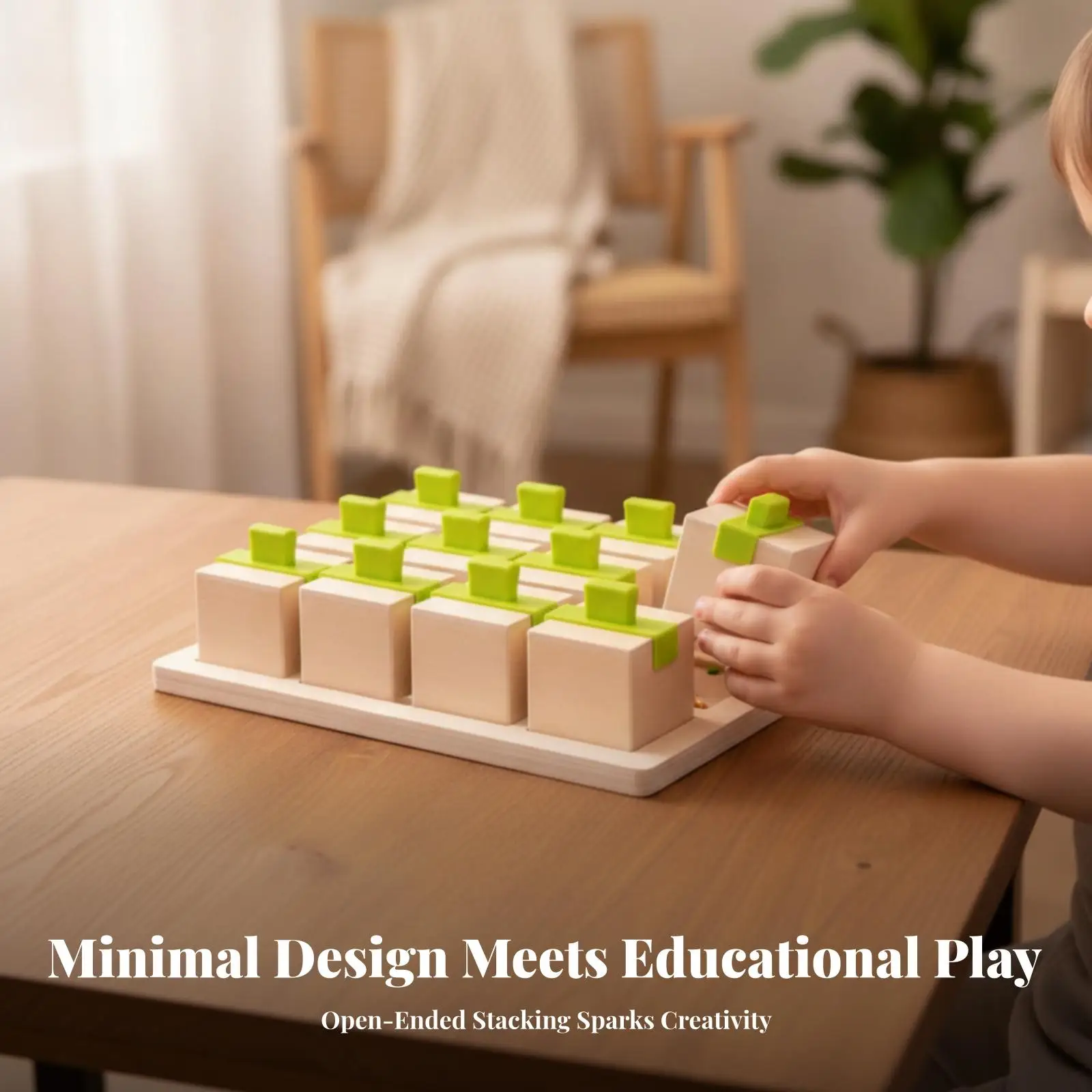 Toy Montessori-Inspired Sound Matching Toy Sound Matching Blocks Wooden for Toddlers, Playroom, Classroom