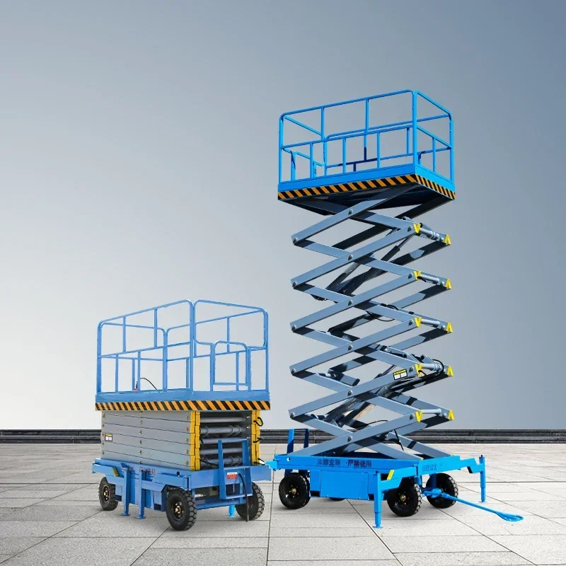 YG 6m-14m 450kg Lifting Equipment Lift Mobile Scissor Lift Platform Electric Self Propelled Scissor Table Lift Platform Elevator