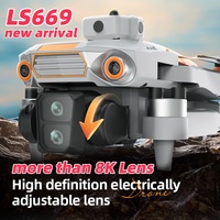 LF669 Professional GPS Drone 5G Brushless 4.5inch LCD Screen Remote Control Dron 4K HD Camera 360° Obstacle Avoidance