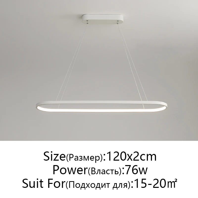 Rechthoek Moderne Led Hanglampen Voor Woonkamer Restaurant Slaapkamer Decoratieve Hanglamp Lamparas AC85-260V Afstandsbediening