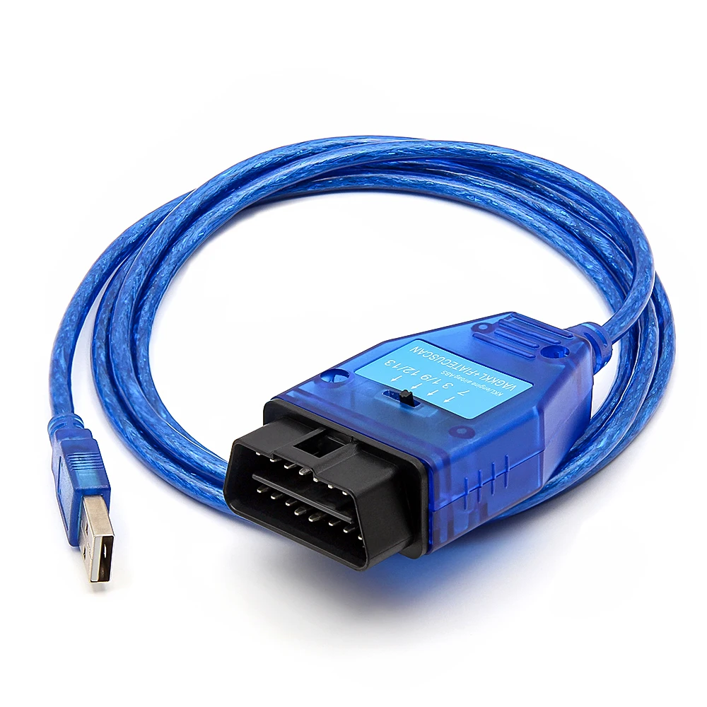 VAG KKL Fiat ECU SCAN OBD2 Diagnostic Cable FTDI FT232RL/FT232RQ Car Ecu Scan Tool For VAG KKL 409.1 Fiat ECUScan