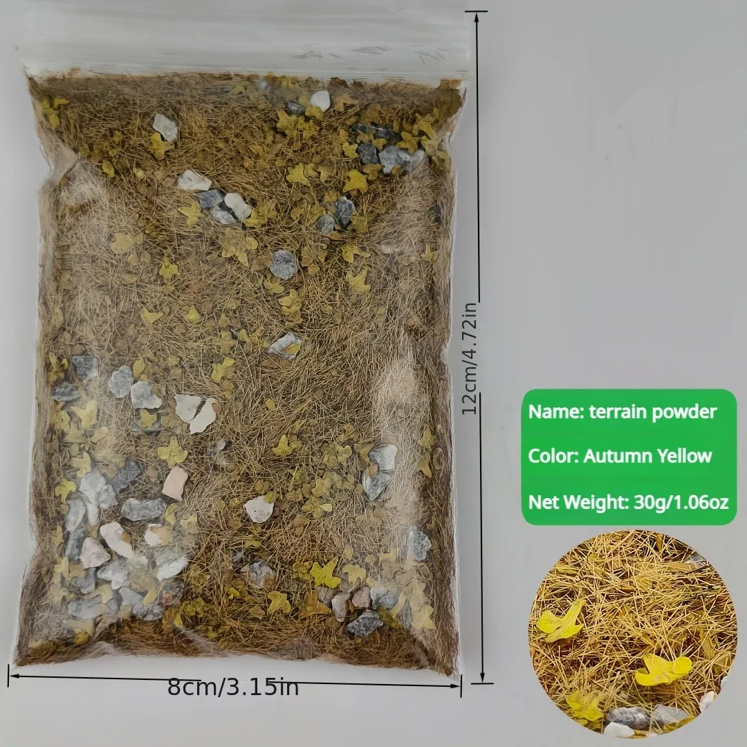 Kits de Terrain en pierre et feuillage de touffe d'herbe pour la fabrication de modèles de bricolage/Wargaming militaire/décoration de jardin/Diorama 30G/sac