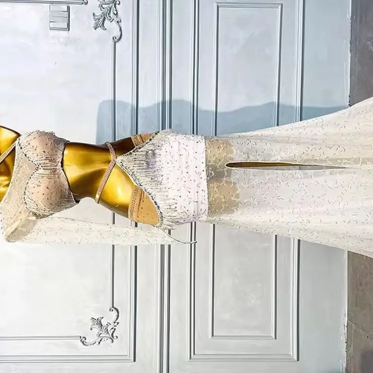 Traje de práctica de danza oriental para mujer, conjunto de traje de danza del vientre blanco para entrenamiento deportivo orm