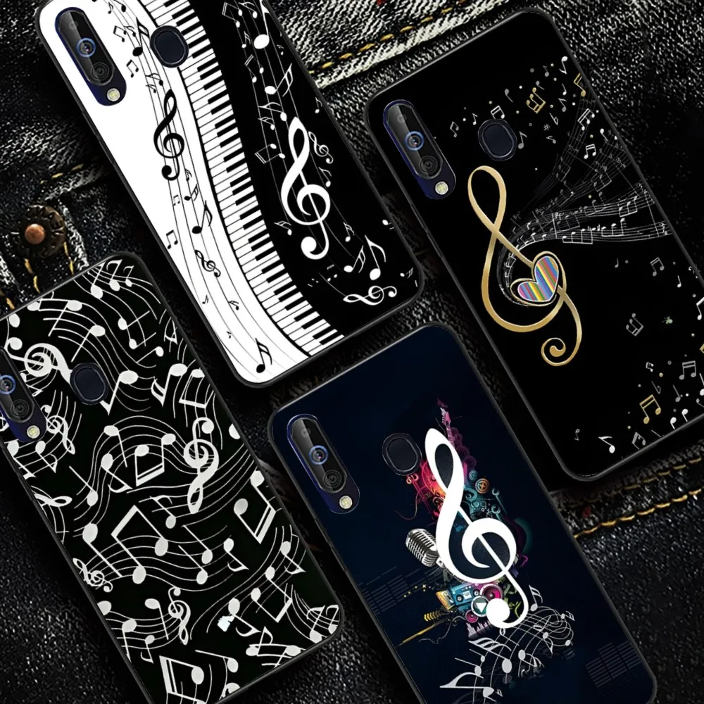 Piano Keys Musical Phone Case For Samsung A 10 11 12 13 20 21 22 30 31 32 40 51 52 53 70 71 72 73 91 13 shell