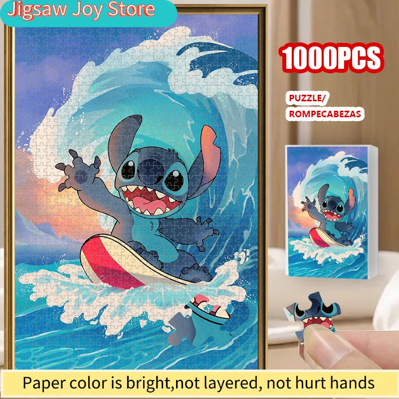 

Colorful Jigsaw Puzzle Featuring a Surfing Stitch Theme, Measuring 50.8X76.2 cm. This Vibrant Artwork Offers Perfectly Fitting