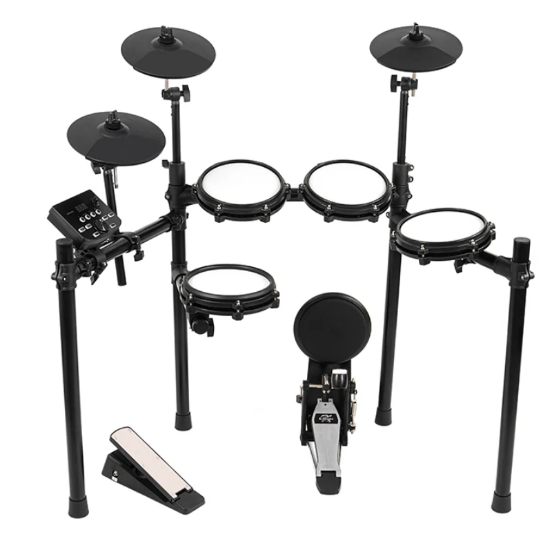 

Percussion Drum Kit Instructional Pattern Electronic Drum Set with 5 Drums 3 Cymbals