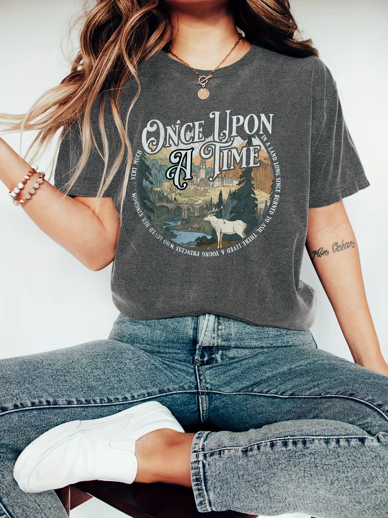 Selena Sadus printed casual round neck top from the 
