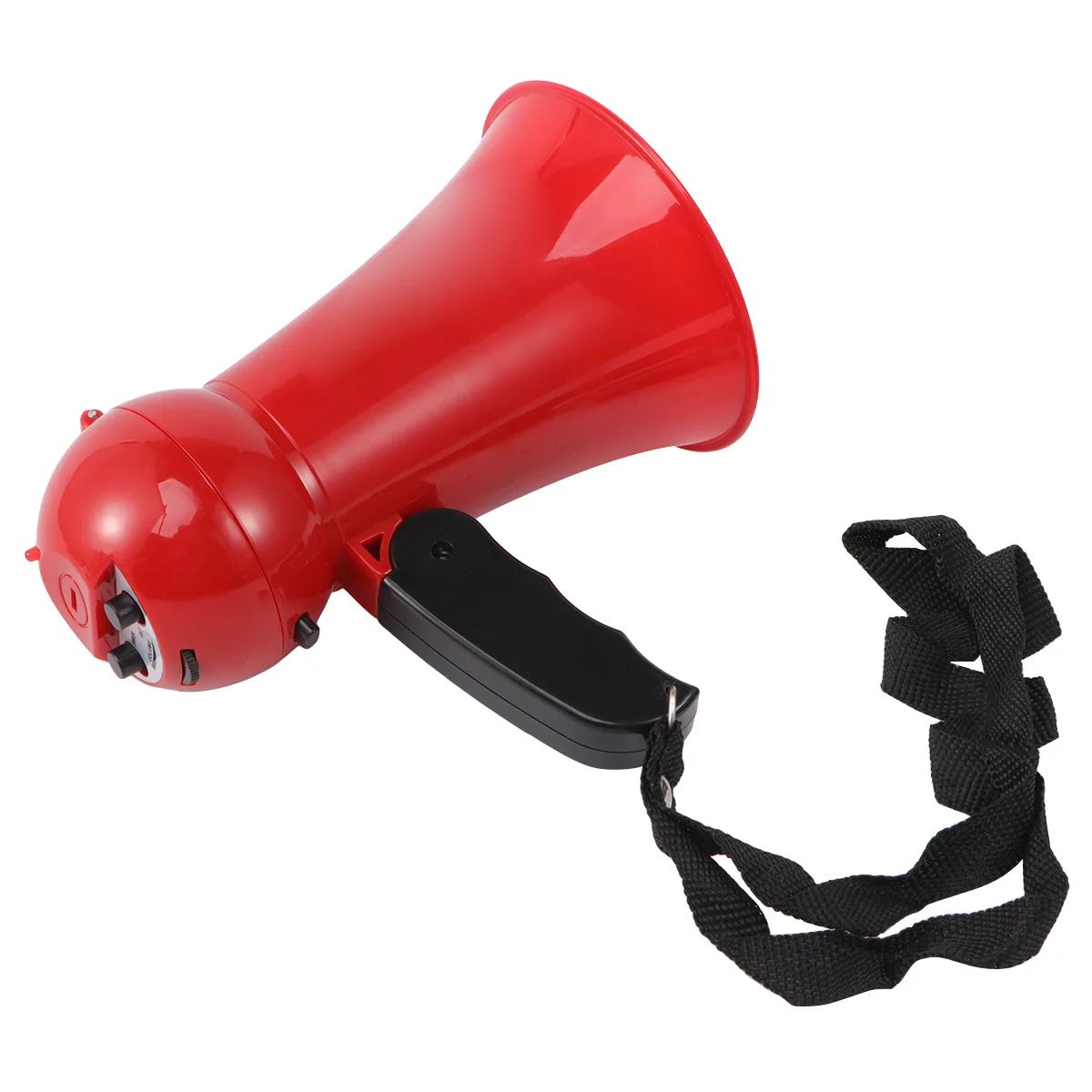 

Police Megaphone Red No Batteries Clear Sound Volume Control Siren Fun Loudspeaker For Kids Role Play Announcement