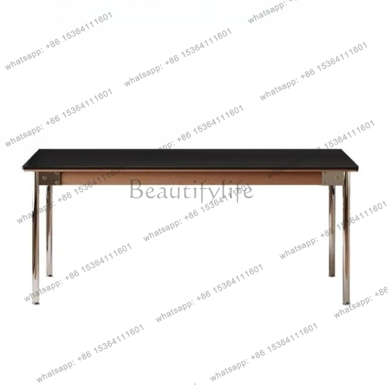 

French Retro Dining Table Romantic Rectangular Solid Wood Modern Dining Table Hallway Comfortable Design Muebles Home Furniture