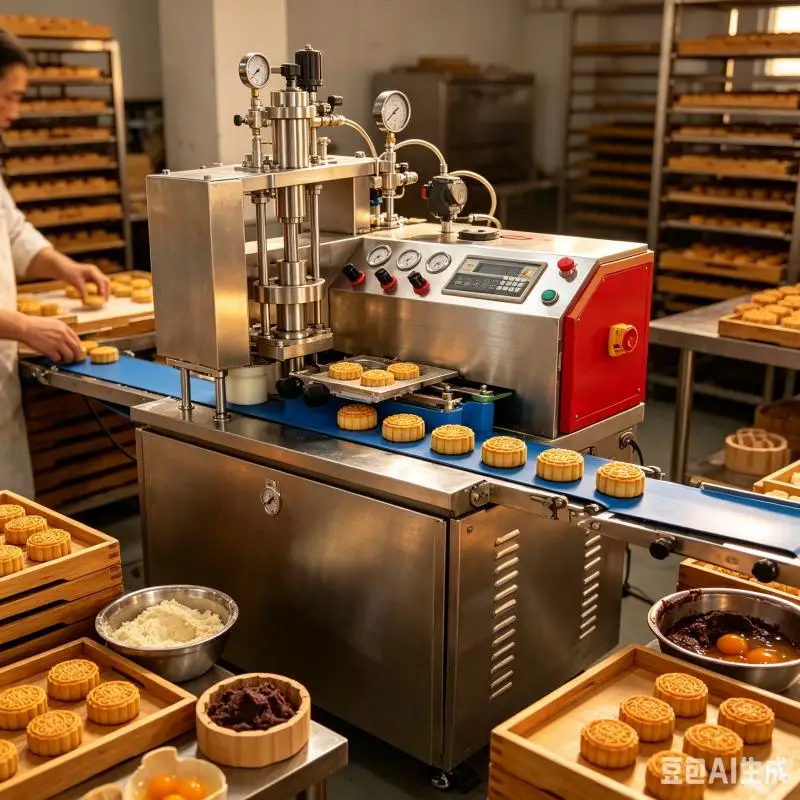 Customized Mooncake Pancake Shaping Machine Automatic Dough Forming Press Commercial Bakery Equipment Hot Sale