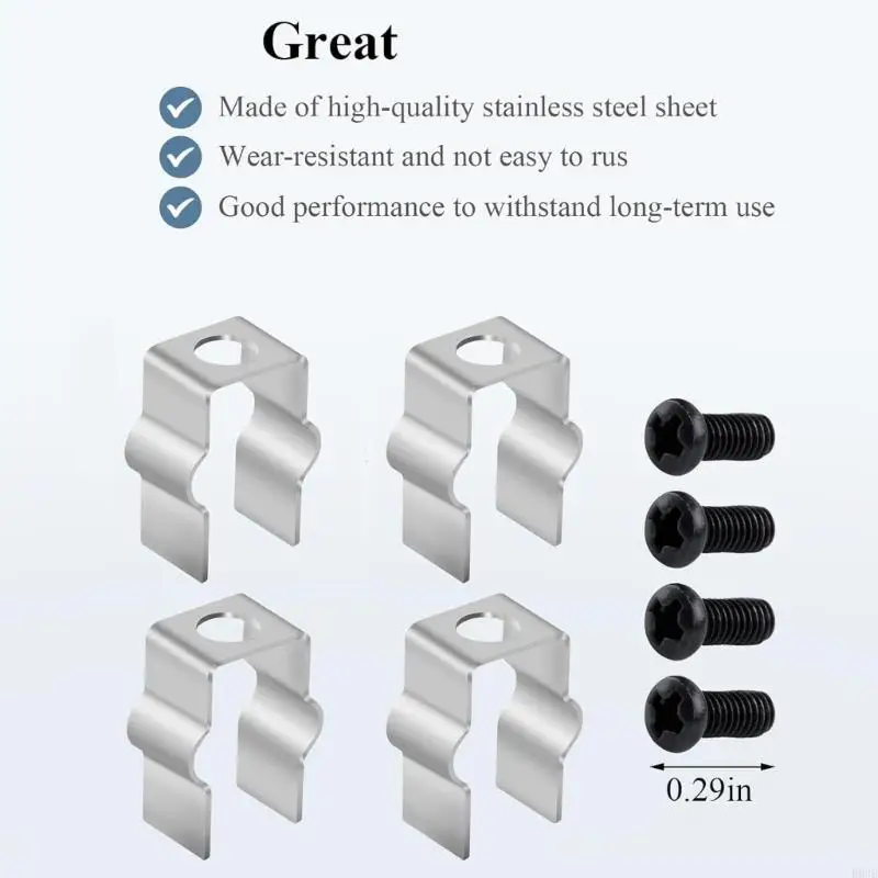 Strong Side Brush Mounting Clip 4Pcs Set For Shark IQ & AI AV2501S Robot Vacuum B03E