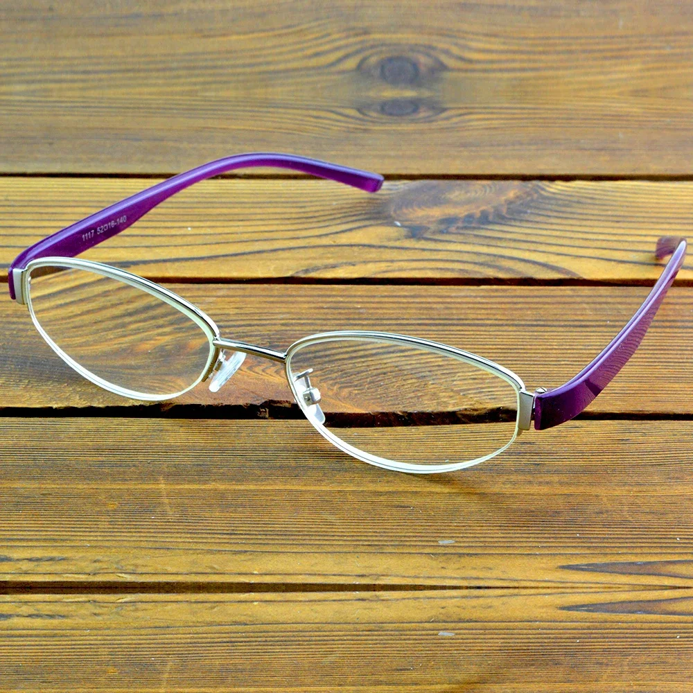 

Clara Vida Round Limited Purple Coated Half Rim Women Female Reading Glasses +1 +1.5 +2 +2.5 +3 +3.5 +4