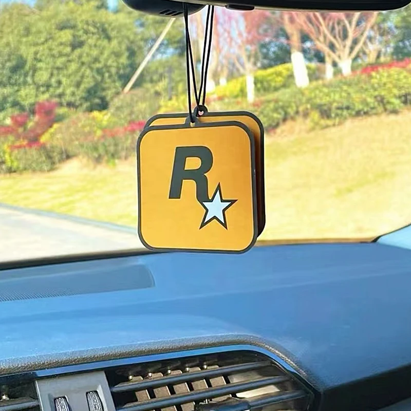 Car Aromatherapy Rockstar Pendant Car Decoration Accessories, Interior Automobiles Home Aromatherapy Essential Oil Hanging Decor