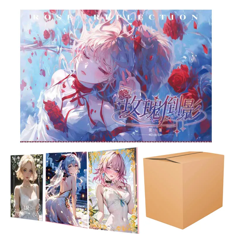 Wholesale Goddess Story Collection Cards Rose Reflection A6  Waifu Character Limited Edition Trading Cards Games Gift Toys