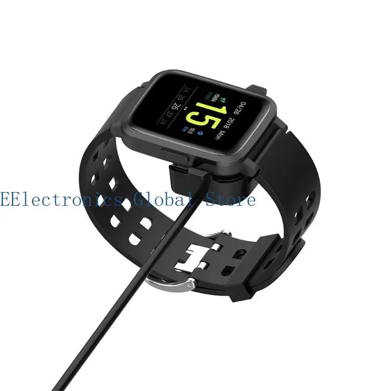 462B 100cm for Smart Watch Cable for ID205, USB Charging Replacement Line for Sport Watch,2 Pin Suction Char