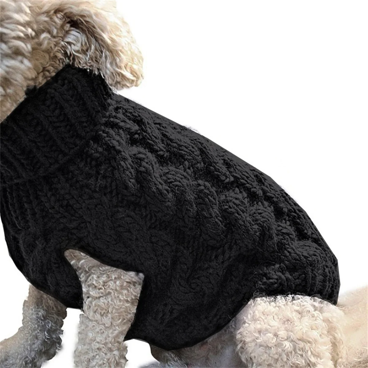 Puppy Dog Sweaters for Small Medium Dogs Cats Clothes Winter Warm Pet Turtleneck Chihuahua Vest Soft Yorkie Coat Teddy Jacket