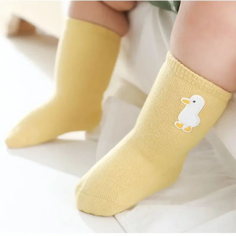 3Pairs/set Spring Baby Socks Cute Newborn Baby Kids Cartoon Cotton Socks for Boys Girls Children 0-5 Years