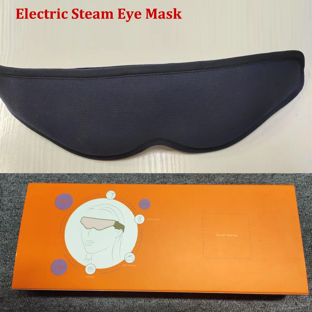 

3 Levels Hot Compress Electric Steam Eye Mask 5 Levels Vibration Eye Massager Heated Eye Shade Massage Device Relieve Fatigue