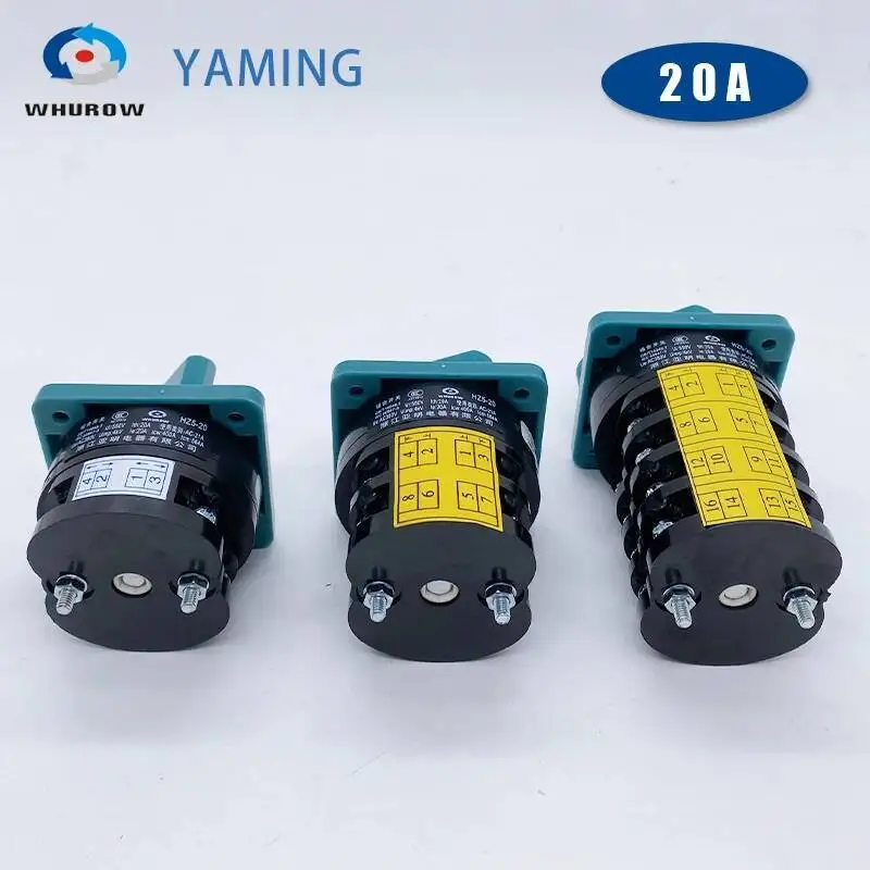 HZ5-20/4 L01 M04 M07 Interruptor de combinação Contato prateado 20A Interruptor de transferência reversa direta e reversa