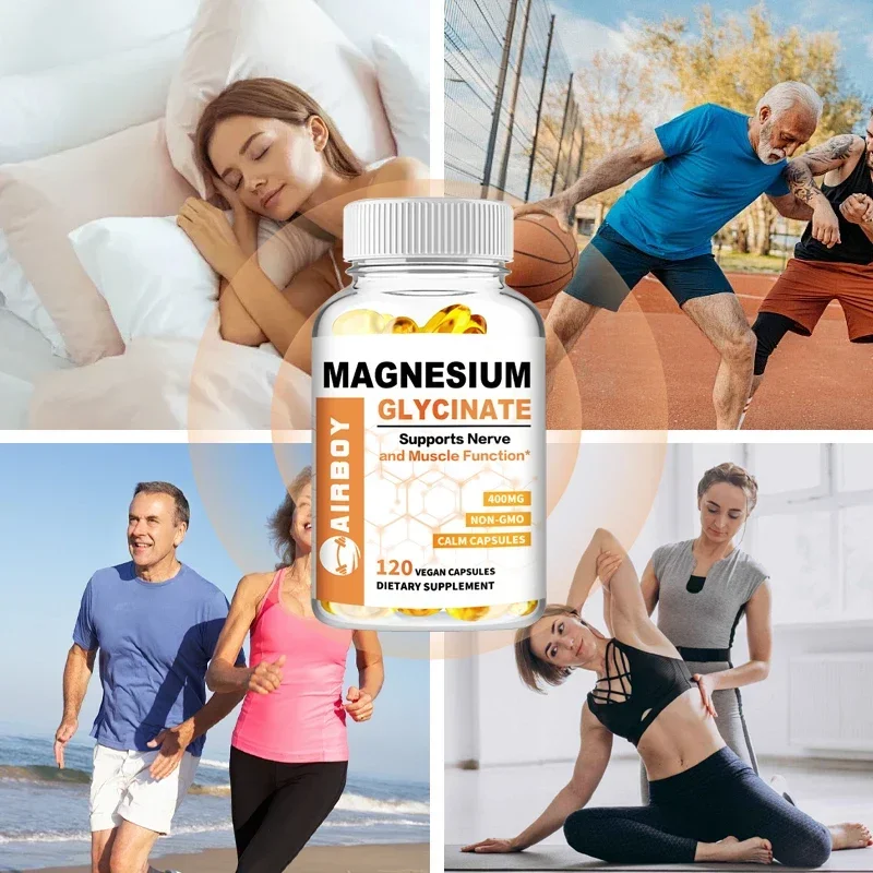 Magnesium Glycinate - Promotes Nerve, Muscle and Bone Health and Supports The Digestive System