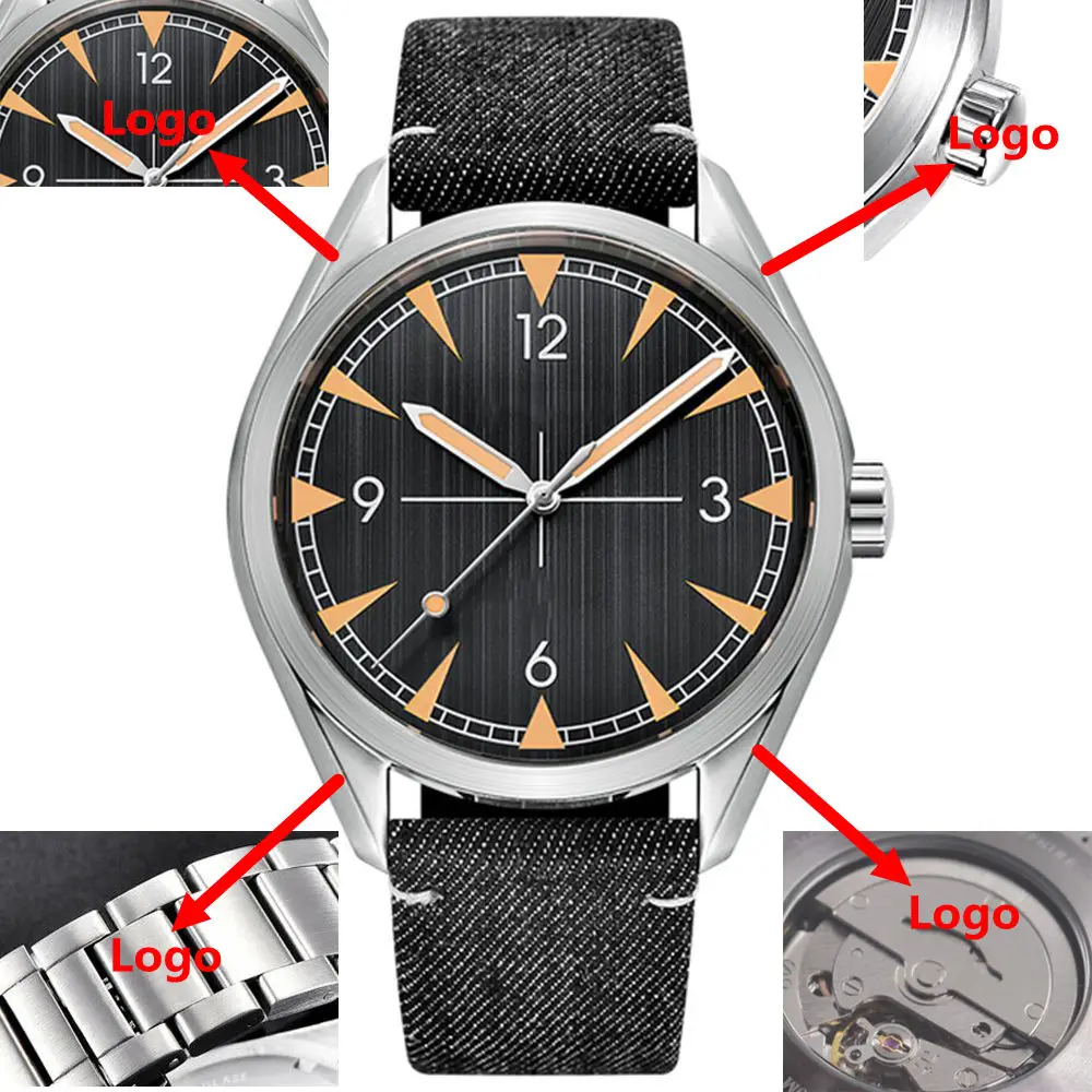 

Custom Luxury Men's Watch 41mm NH35 Automatic Mechanical Stainless Steel Sapphire Waterproof Luminous Dress Sport Wristwatch